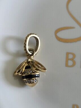 Pandora Retired Shine Queen Bee Pendant/charm